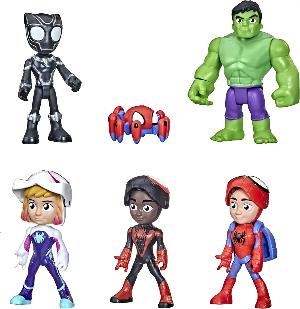 Hasbro Spidey and his Amazing Friends Marvel Hero Reveal Multipack 4-Inch | Kids 3+ Action Figures with Mask-Flip Feature - main product image