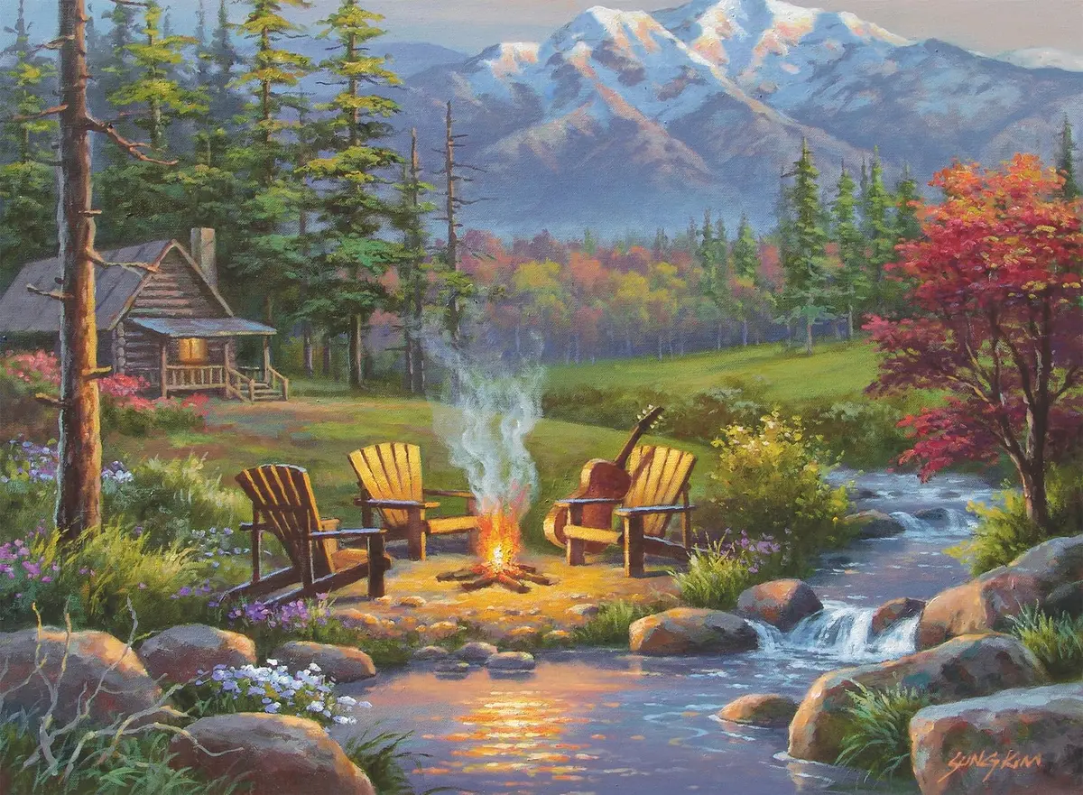 Ravensburger Riverside Livingroom Puzzle 300 pcs | Part of Great Outdoors Series | Eco-Friendly Materials - main product image