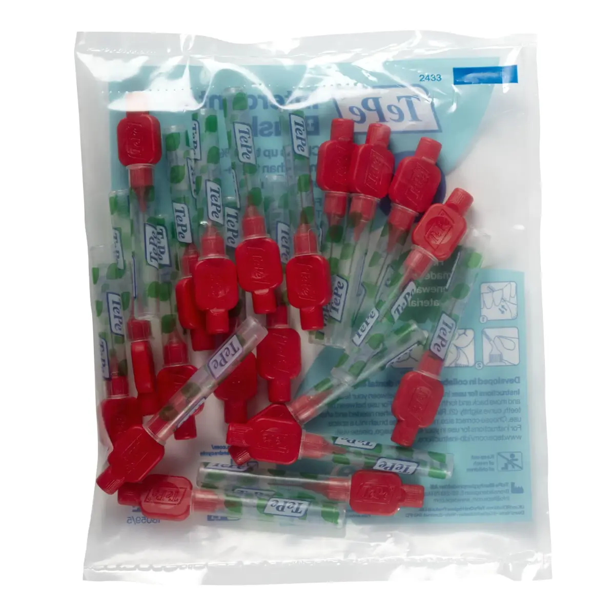 TePe Original Interdental Brushes Size 5 - 0.5mm | 20 Count Red Pack | Pack of 20 - view 7