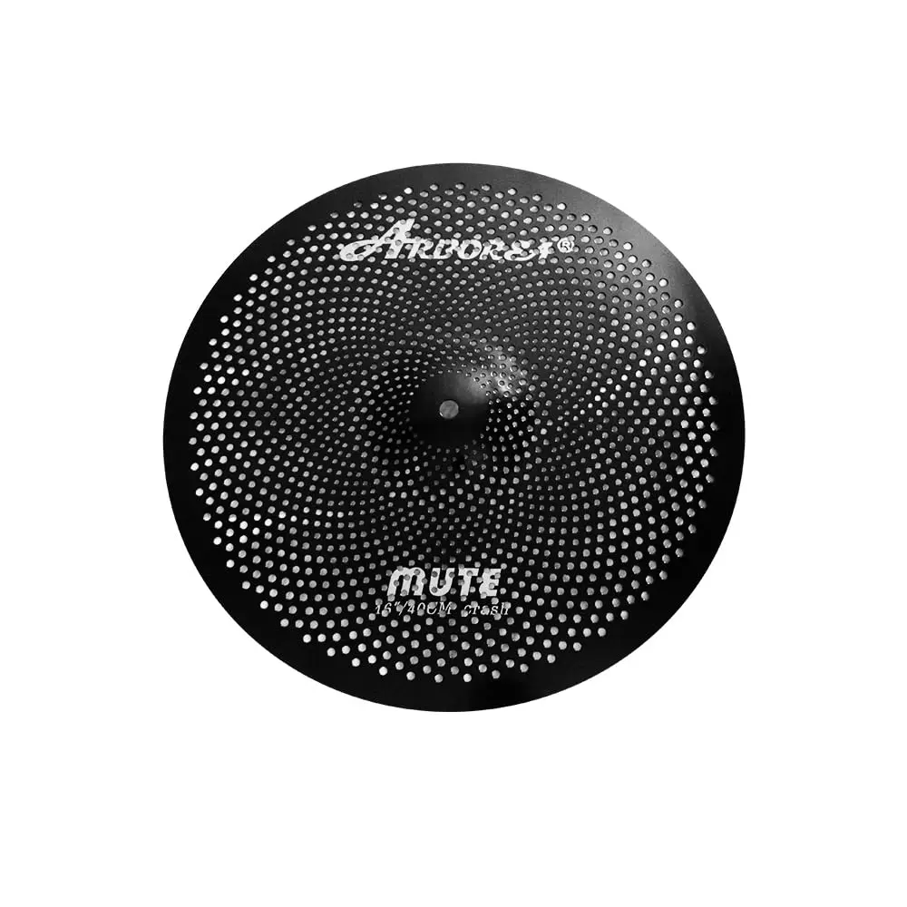 Arborea Low Volume Cymbal Pack Black 14"hi-hat+16"crash+18"crash+20"ride 5 Pieces | Practice Mute Cymbal Set for Drums - view 3