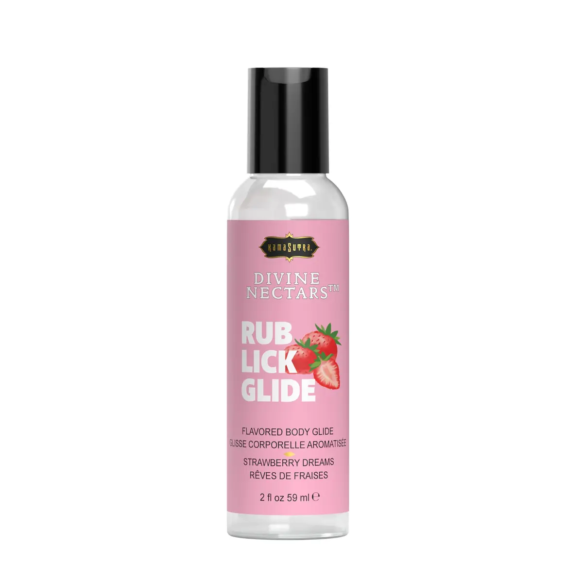 KAMA SUTRA Divine Nectars Strawberry Dreams 2 fl oz (59ml) | Flavored Body Topping for Couples - main product image