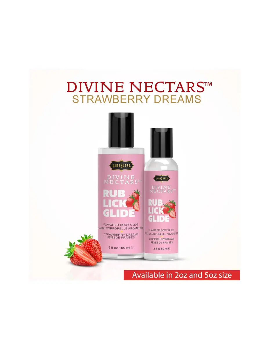 KAMA SUTRA Divine Nectars Strawberry Dreams 2 fl oz (59ml) | Flavored Body Topping for Couples - view 3