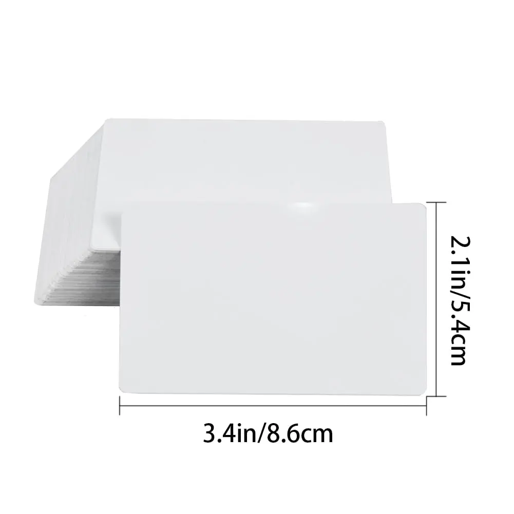 Jolbndcv 100 Pcs Sublimation Metal Business Cards 3.4" x 2.1" | Double-Sided, Bright Colors - view 2