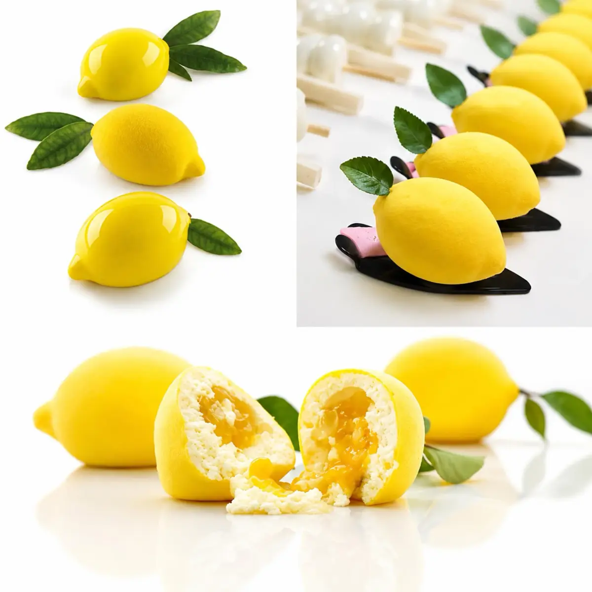 OCPO Kitchen Lemon Silicone Mold for Baking Mousse Cake, 15 Cavities | Food-Grade, Easy Release - view 3