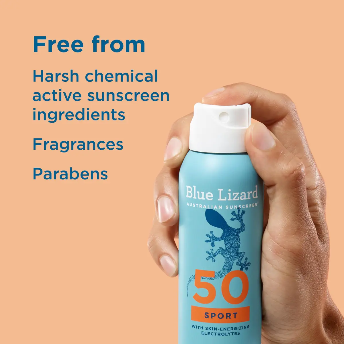 BLUE LIZARD Sport Mineral Sunscreen Spray SPF 50+ 148ml (5 fl oz) | Dermatologist-Recommended for Sensitive Skin - view 6