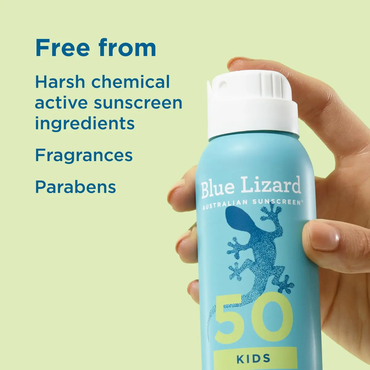 Blue Lizard Kids Mineral Sunscreen Spray SPF 50+ 148ml (5 fl oz) | Broad-Spectrum UVA/UVB Protection - view 6