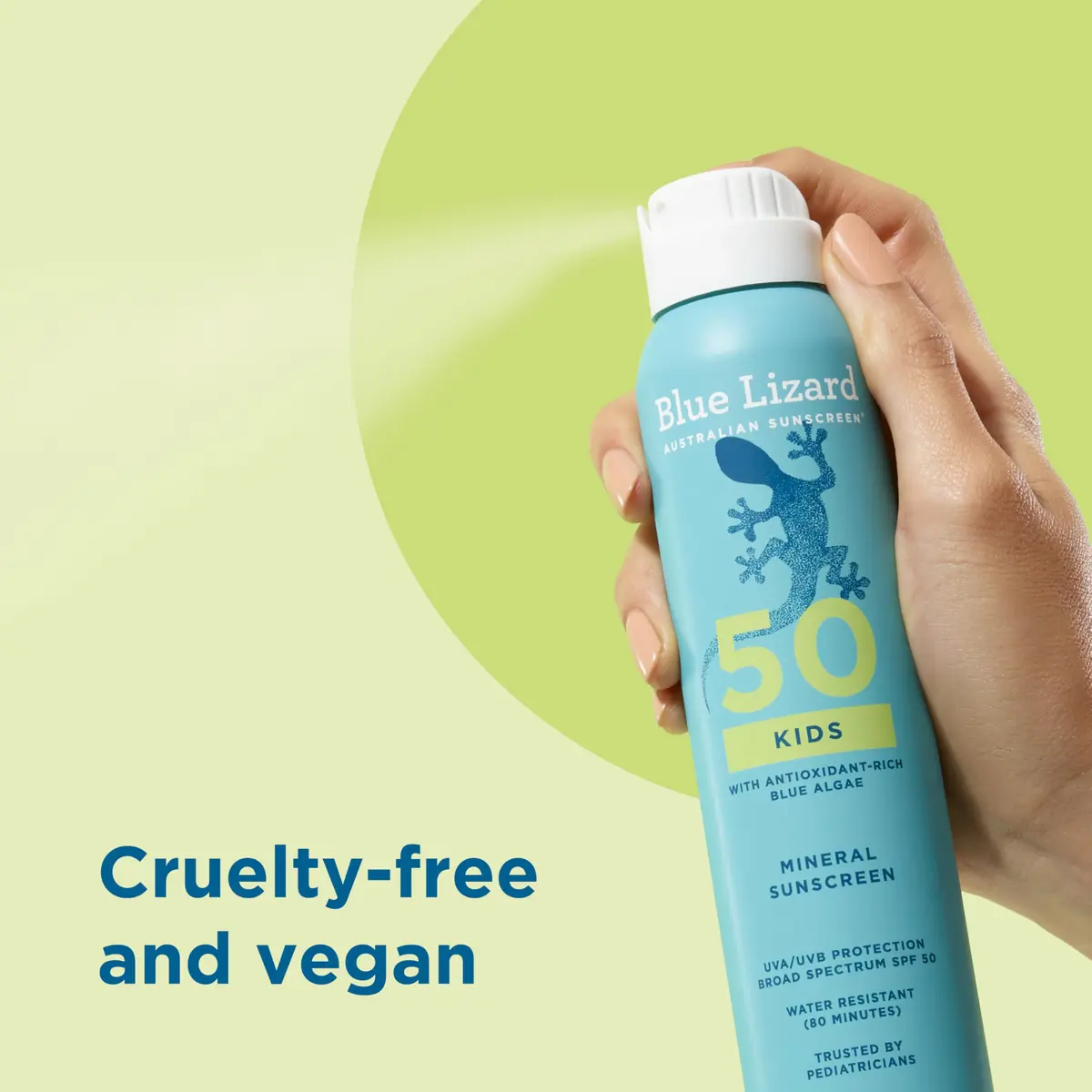 Blue Lizard Kids Mineral Sunscreen Spray SPF 50+ 148ml (5 fl oz) | Broad-Spectrum UVA/UVB Protection - view 3