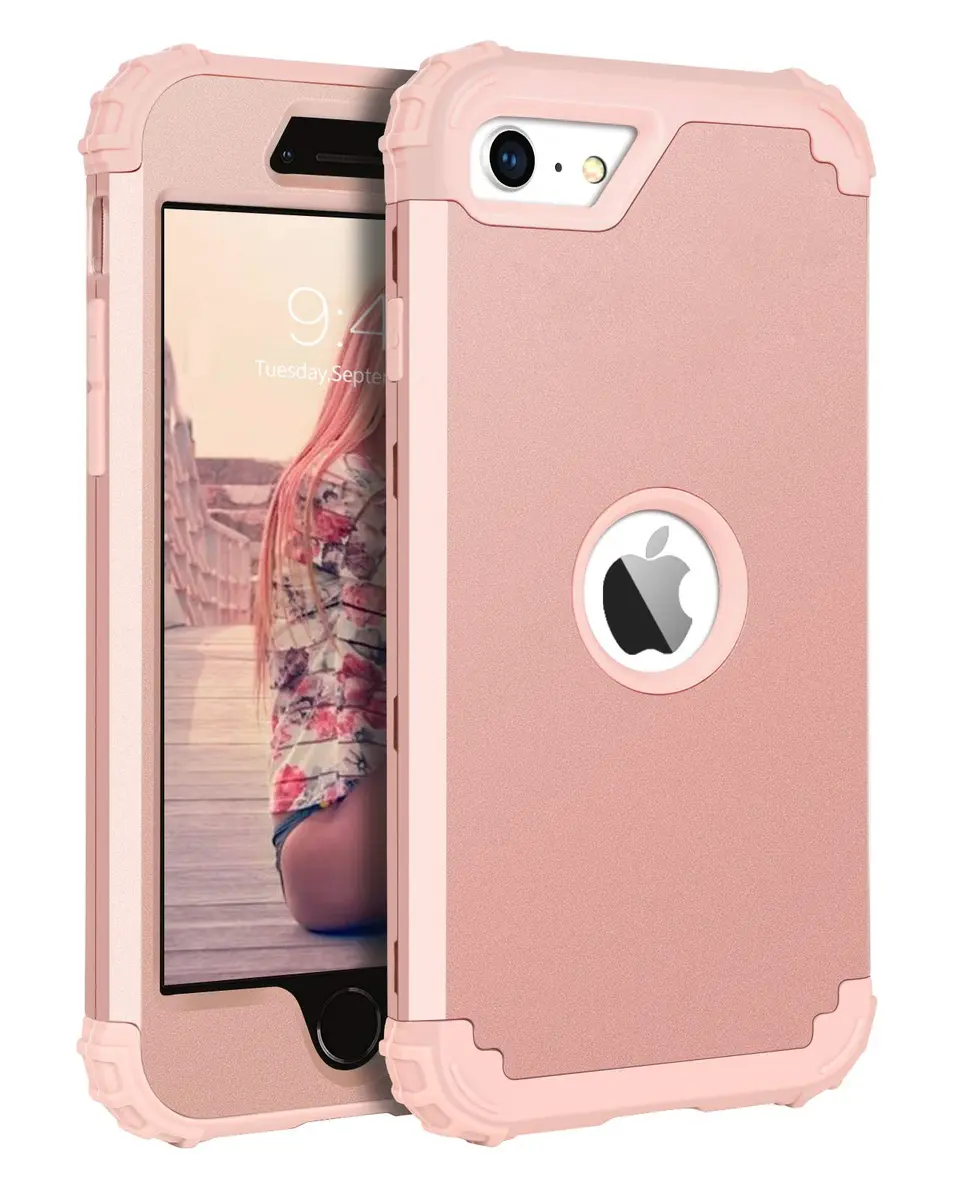 BENTOBEN Heavy Duty Cellular Phone Case for iPhone SE 2020 & 2022 | Shockproof 3-in-1 Rugged Drop Protection - main product image