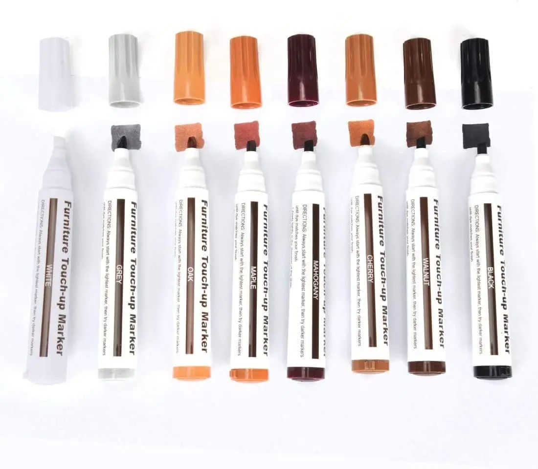 SEISSO Furniture Repair Kit, 12 Colors Wood Fillers with Markers Wax Sticks | Easy Scratch & Crack Fix - view 3