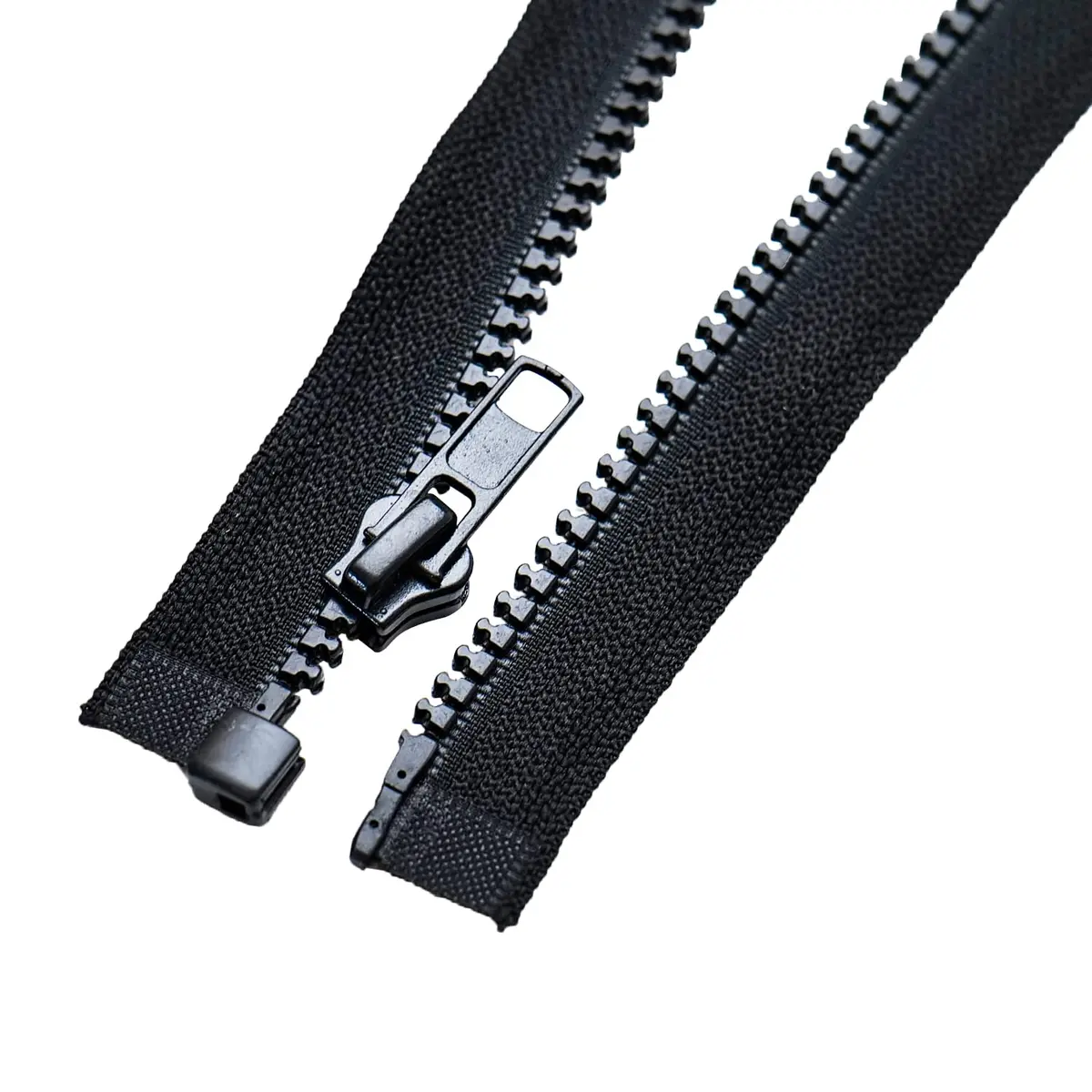 Sawoake 2PCS #5 27 Inch Separating Jacket Zippers for Sewing Coats Jacket Black Molded Plastic Zippers Bulk Tailor DIY Sewing Tools for Garment/Bags/Home Textile | 27 inch, Separating, Plastic - view 2