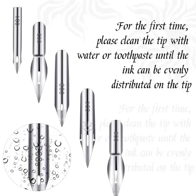 OIXXAF 11-Piece Comic Pen Nib Set with Wooden Holder | Drawing & Calligraphy Essentials - view 4
