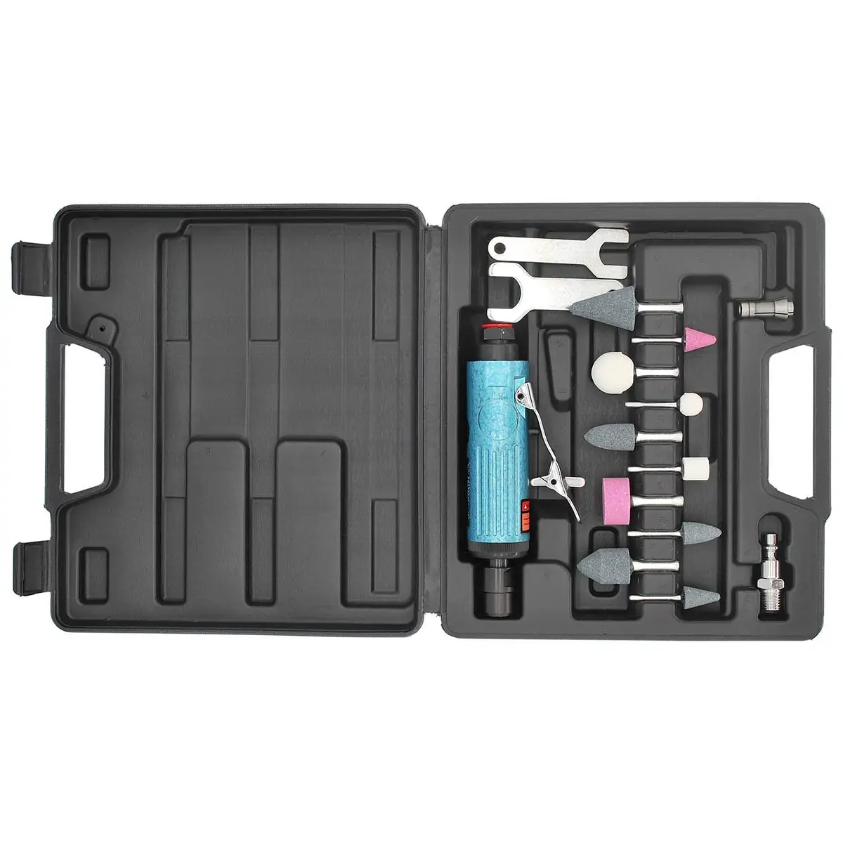 BOWD Air Die Grinder Kit with 1/4 and 1/8 inch Collets, Pneumatic Tool 25000 RPM | Lightweight Aluminum Body - view 5