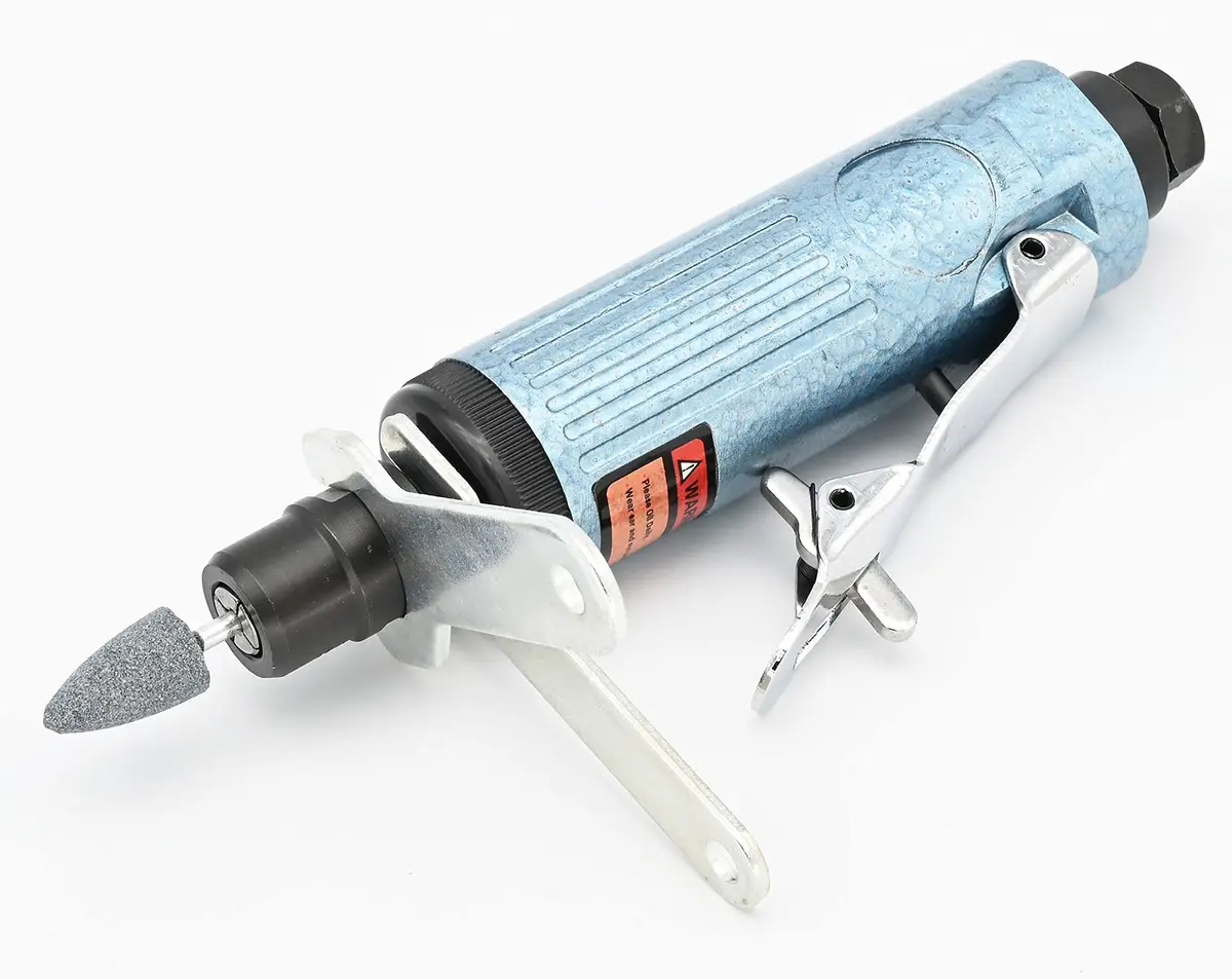 BOWD Air Die Grinder Kit with 1/4 and 1/8 inch Collets, Pneumatic Tool 25000 RPM | Lightweight Aluminum Body - view 3