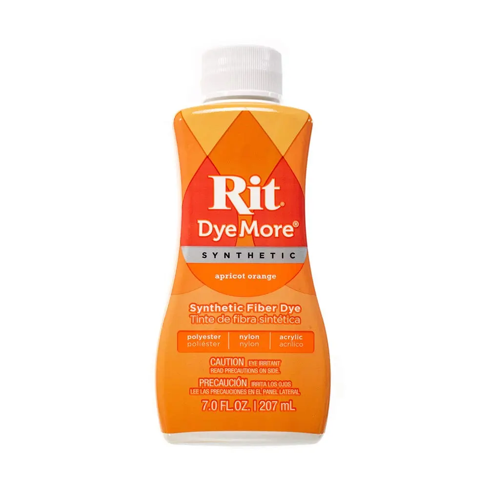 Craft County Rit DyeMore Synthetic Liquid Fiber Dye 7 Oz. Apricot Orange | Vibrant, Eco-Friendly, Suitable for Polyester & Acrylic - main product image