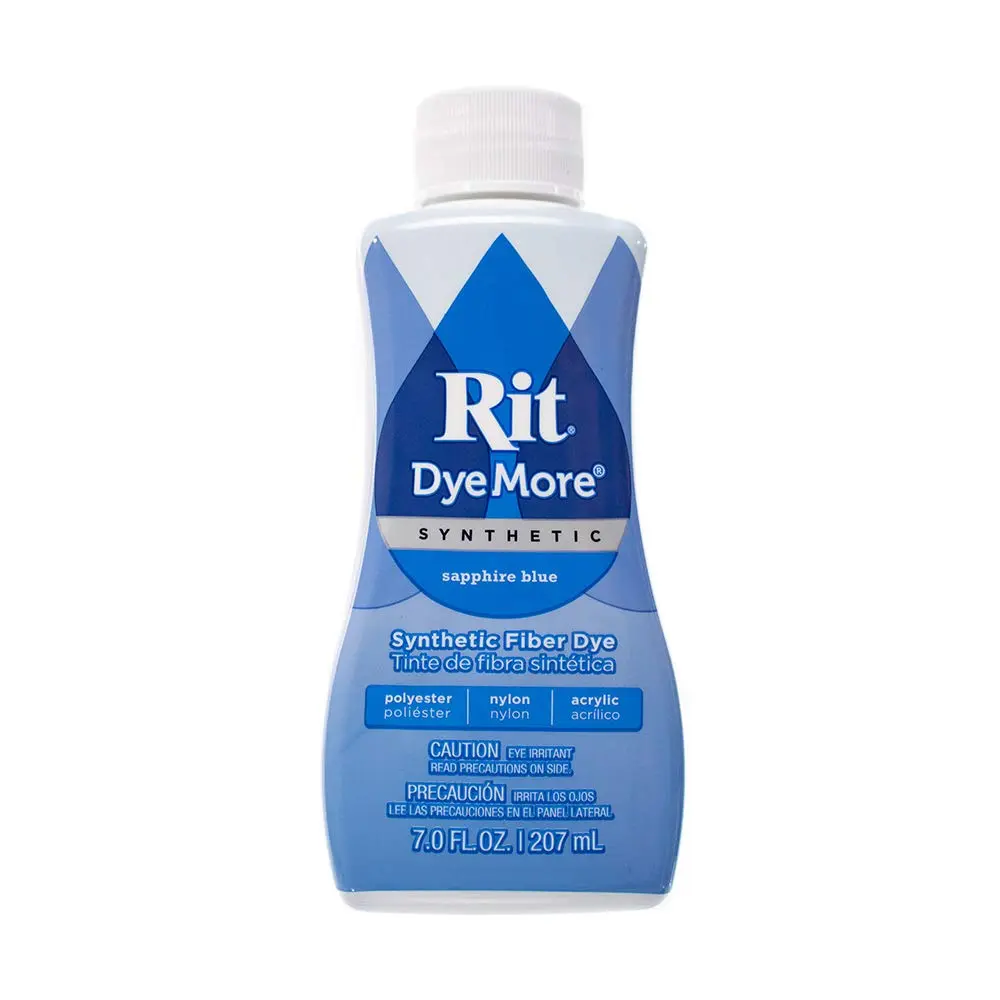 Craft County DyeMore Synthetic Liquid Fiber Dye Sapphire Blue 206ml (7 Oz) | For Polyester, Acrylic, Acetate - main product image
