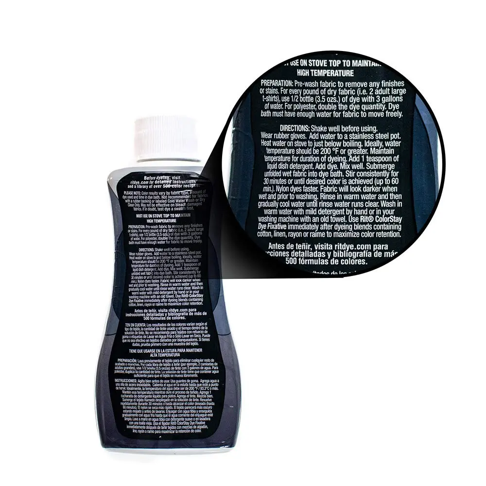 Craft County DyeMore Synthetic Liquid Fiber Dye Sapphire Blue 206ml (7 Oz) | For Polyester, Acrylic, Acetate - view 3