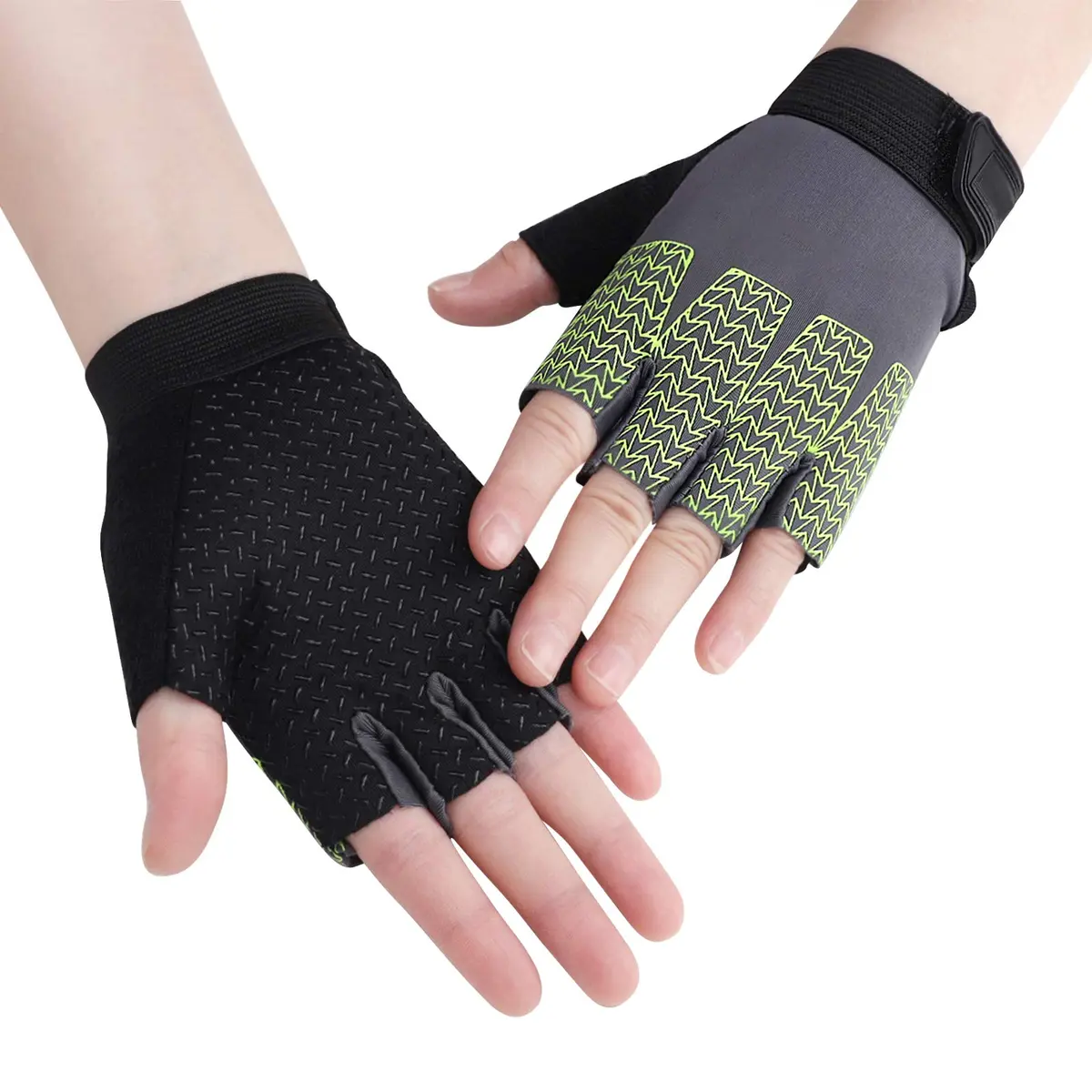GREUS Kids Half Finger Cycling Gloves Breathable Shockproof UV Protection | Unisex 6-10Y - main product image