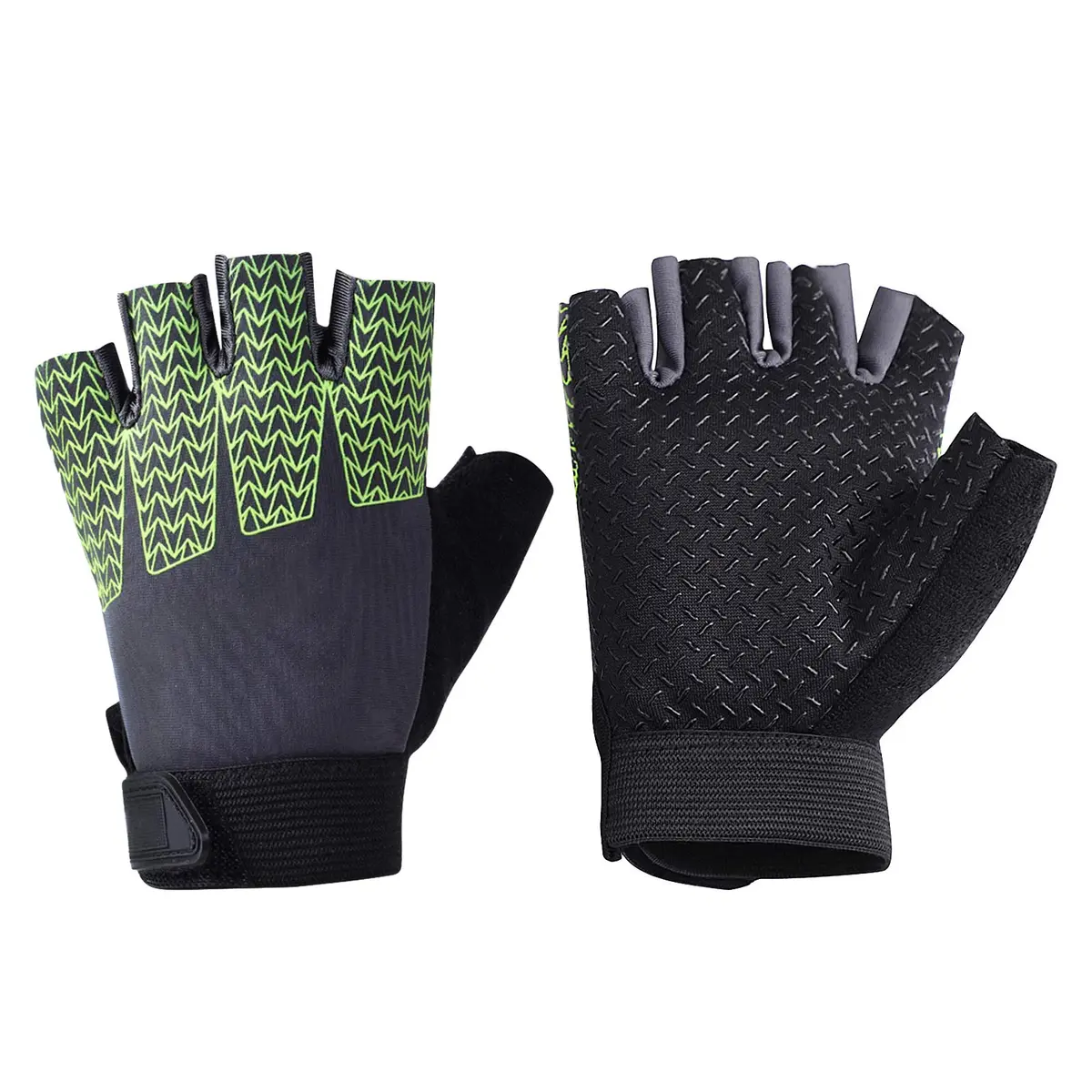 GREUS Kids Half Finger Cycling Gloves Breathable Shockproof UV Protection | Unisex 6-10Y - view 3