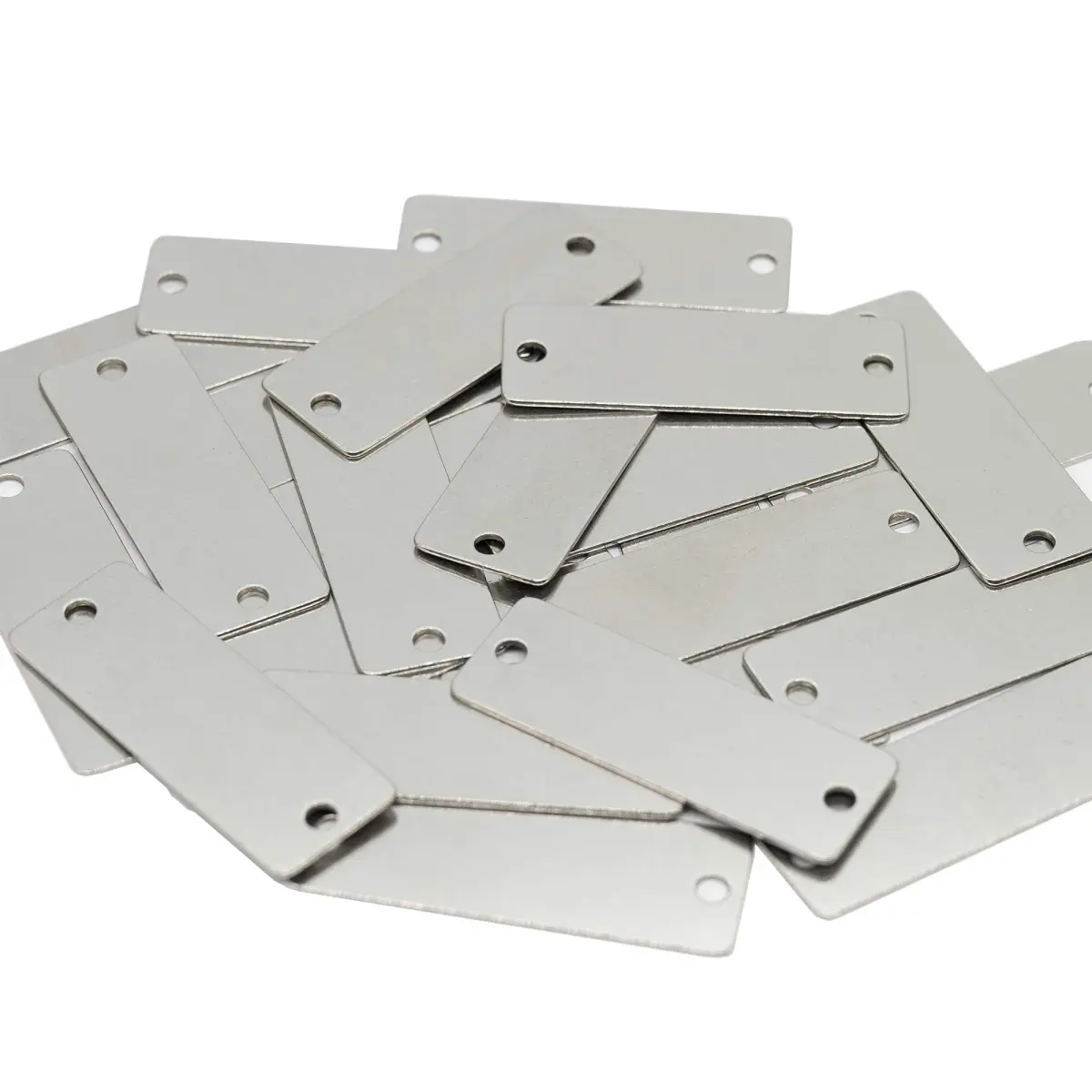 StayMax Stainless Steel Blank Tags Rectangle Stamping Blanks with Two Holes, 5 cm (1.96"x0.7") | 25 Pack for DIY Crafts - view 7