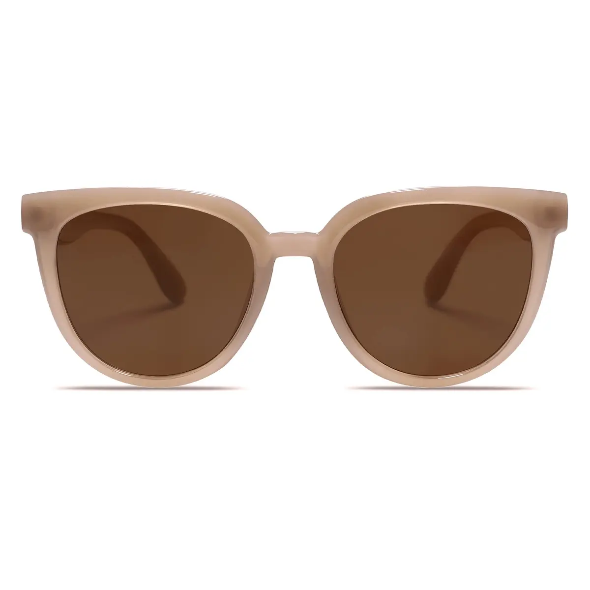 SOJOS Trendy Cat Eye Round Polarized Sunglasses for Women SJ2175 | 53mm (2.09in) Lens Width - main product image