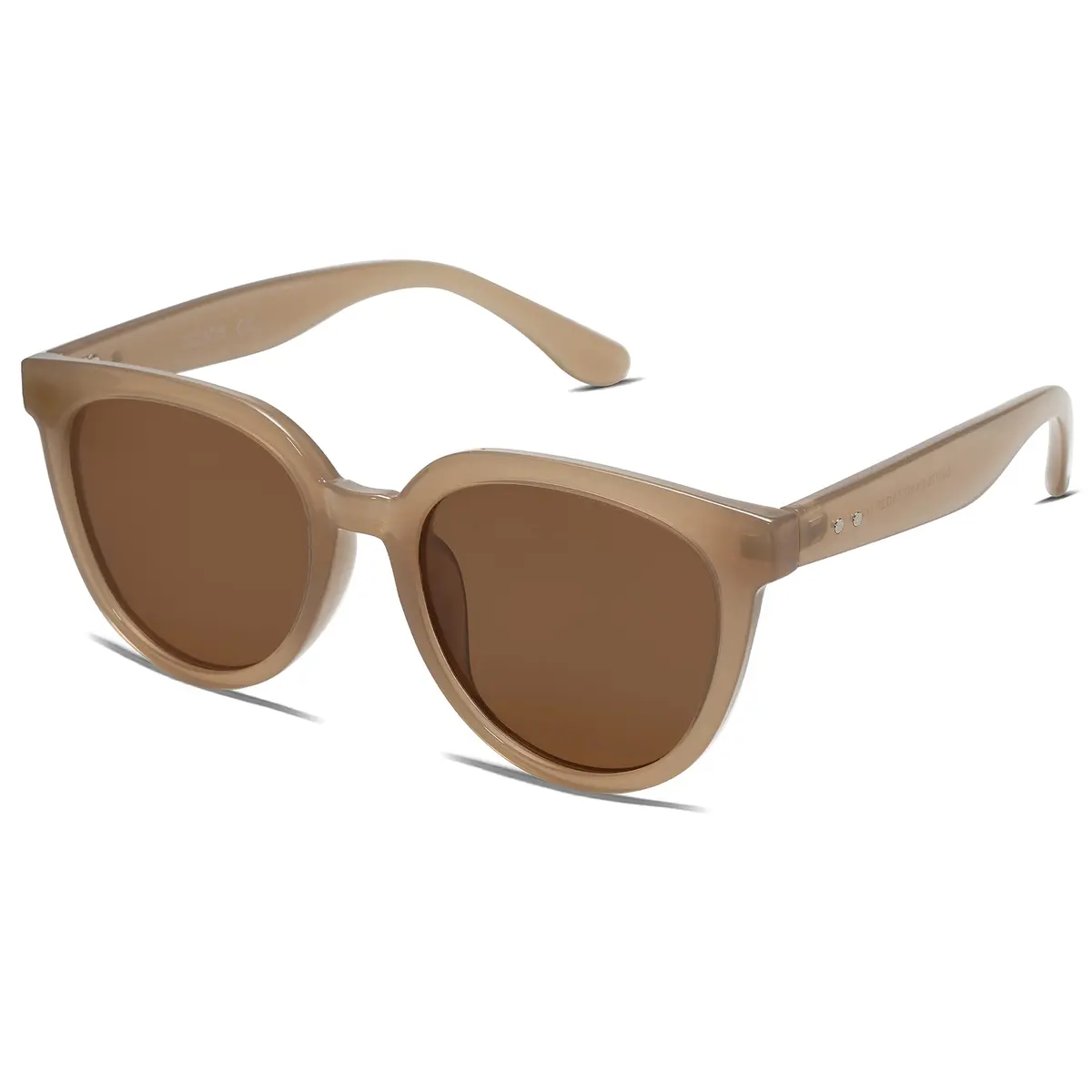 SOJOS Trendy Cat Eye Round Polarized Sunglasses for Women SJ2175 | 53mm (2.09in) Lens Width - view 2