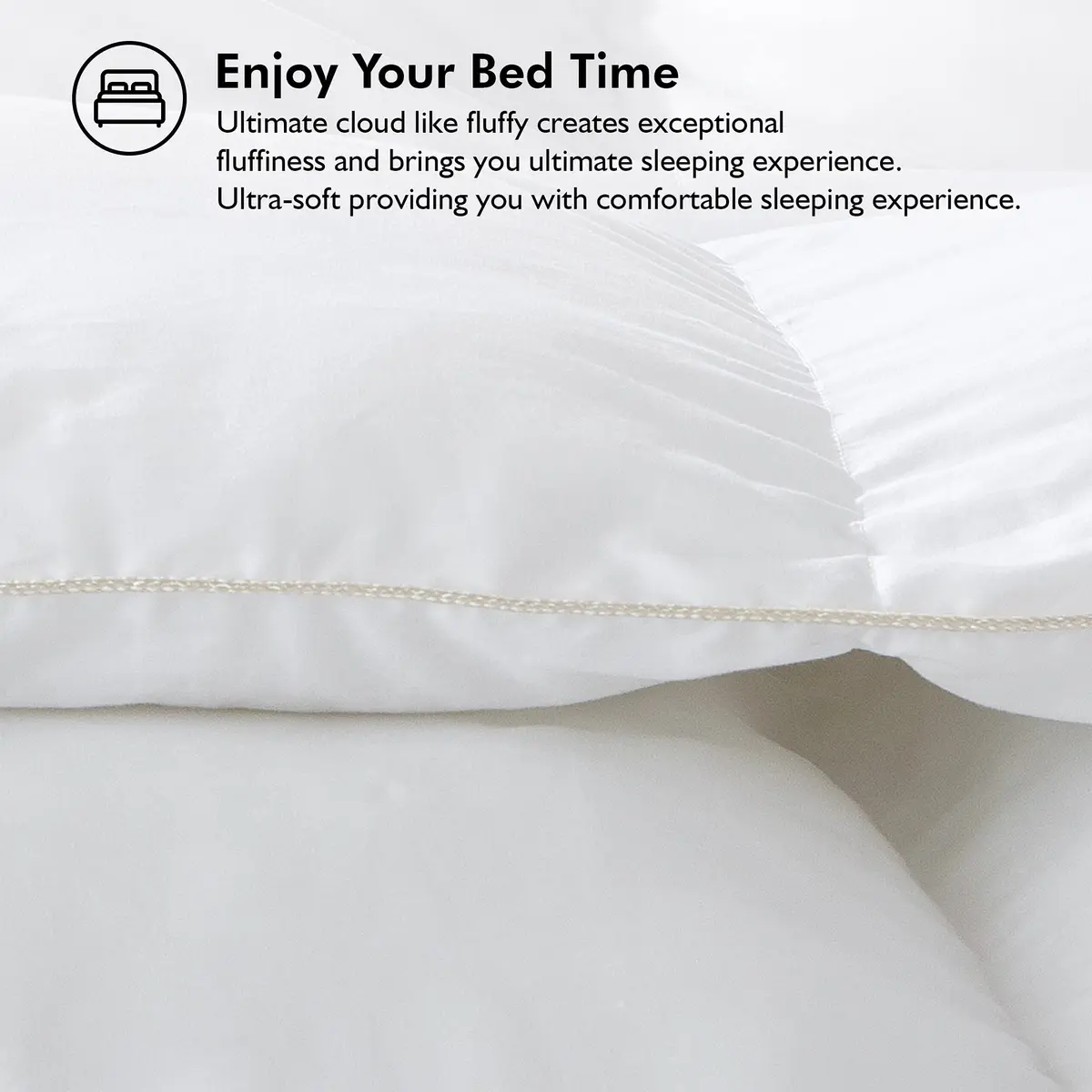 EGYPTIAN BEDDING California King Comforter 108" x 98" | 68 oz. Egyptian Cotton Cloud-Like Feel - view 7