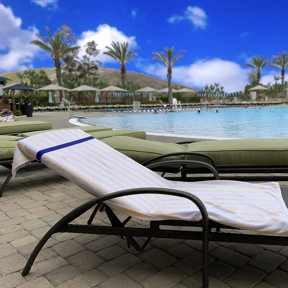 Cruise On Towel Bands for Cruise Chairs, 2 Pack, Multicolor | Secure Beach Towel Clips for Wind Protection - view 3