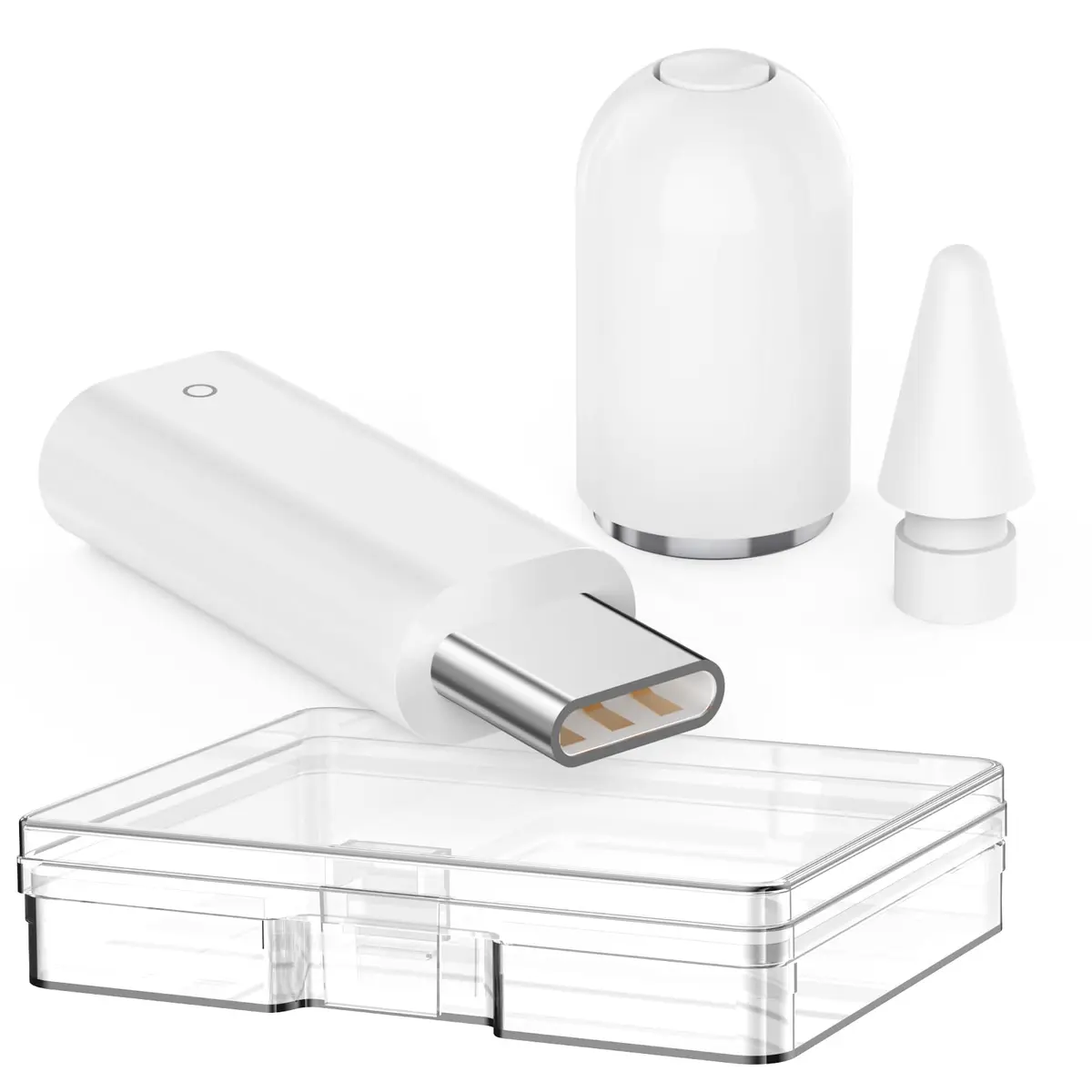 Delidigi USB C to Adapter for Apple Pencil 1st Gen Includes Tips & Cap | Compatible with iPad 10th/11th Gen - main product image