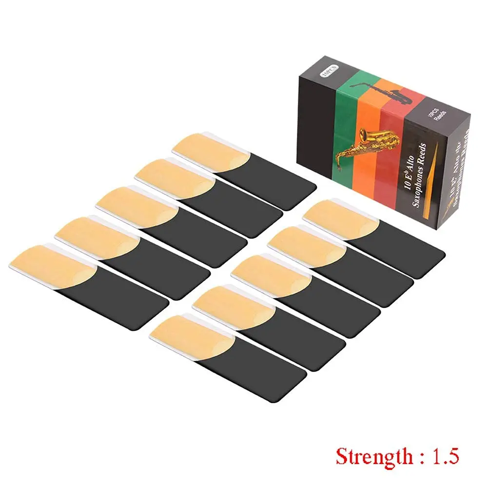 Alnicov Alto Saxophone Reeds 10pcs Strength 1.5 | Stable Sound for Beginners & Pros - view 5