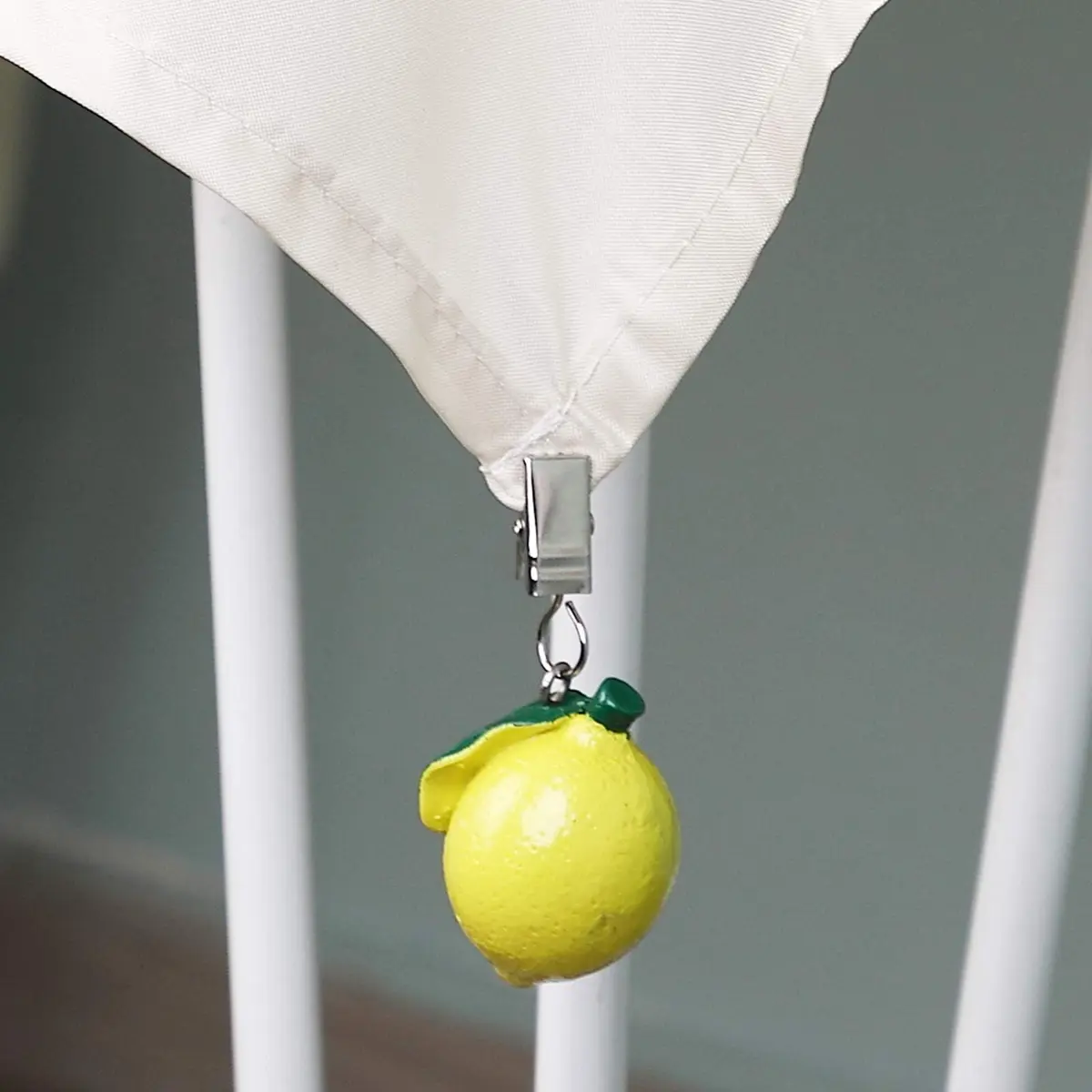 TwoFish Lemon Tablecloth Clamps Set of 4 | Handmade Resin Lemon Design for Outdoor & Indoor Use - view 5