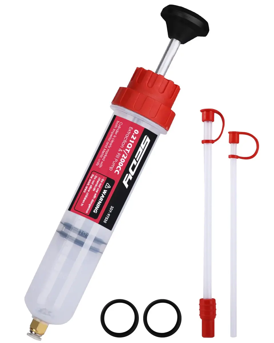 SEDY Fluid Extractor - 200cc Oil & Fluid Pump | Multi-Purpose Automotive Syringe - main product image