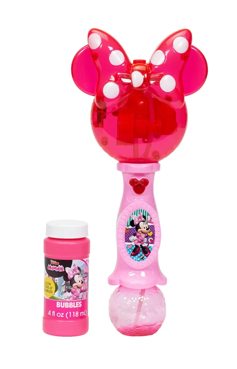 Little Kids Disney Minnie Mouse Musical Bubble Wand with Lights & Sound | 4oz Bubble Solution Included - view 4