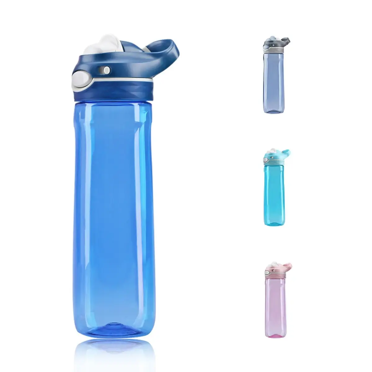 DEARART Blue 750ml (25.4oz) Water Bottle | Leakproof, Wide Mouth, One-Handed Flip-Top Lid - main product image
