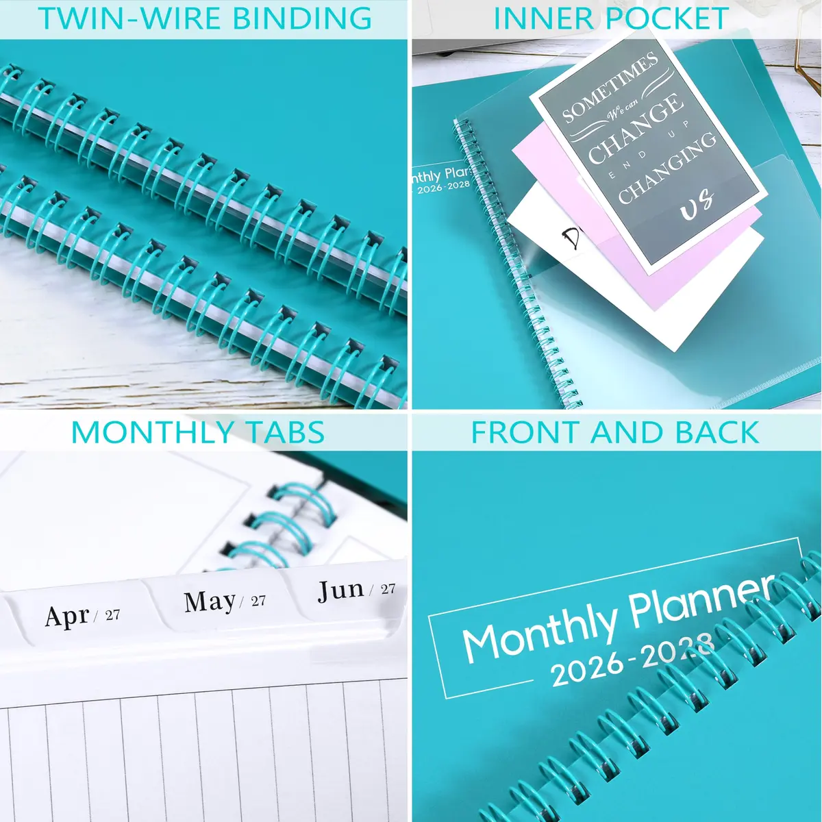 Coboll Monthly Planner 2026-2028 | 24-Month Calendar with Thick Paper & Hardcover - view 5