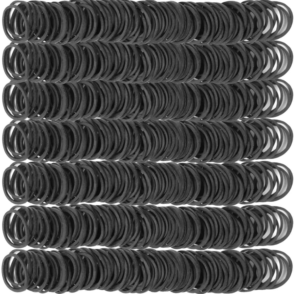 AMUU Black Small Rubber Bands | 1200pcs (3cm Diameter, 1.6cm Inner) - view 3