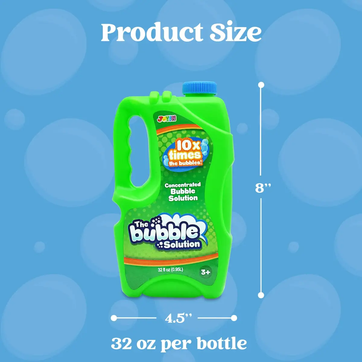 JOYIN Concentrated Bubble Solution 32 fl oz (946ml) | Makes 2.5 Gallons Regular Bubbles, Non-Toxic, USA Import - view 7