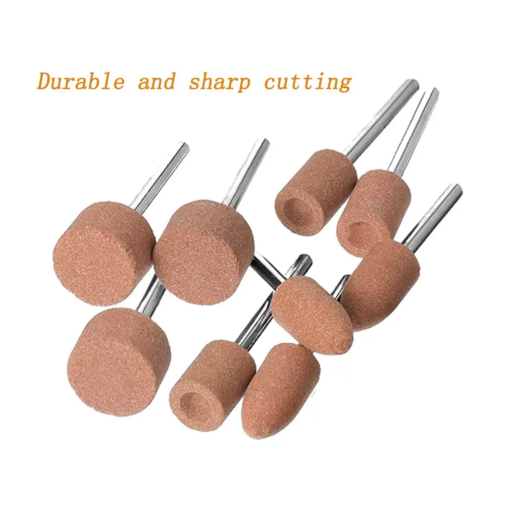 Luo ke 18 Pcs 1/8'' Shank Rotary Grinding Stones | Corundum Abrasive Set for Metal & Glass - view 3