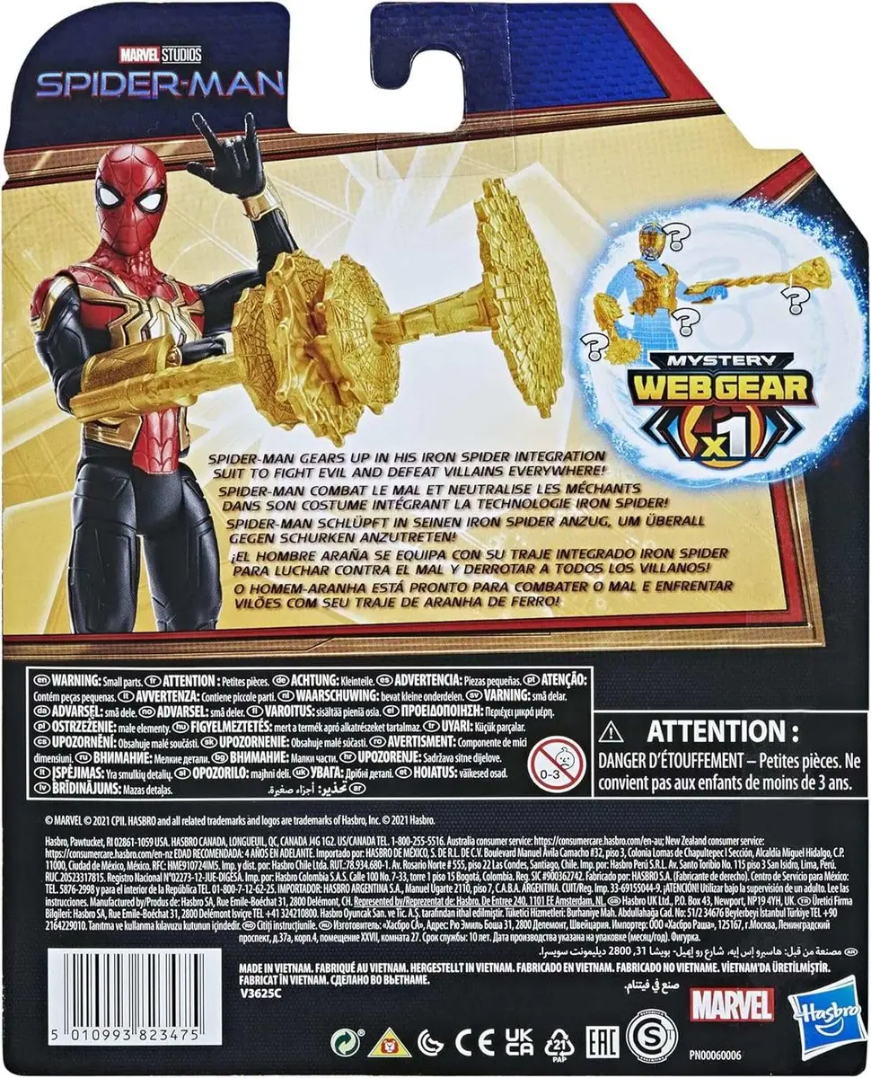 Marvel Spider-Man: No Way Home Mystery Webgear Action Figure 15.24 cm (6 Inch) | Authentic USA Import - view 6