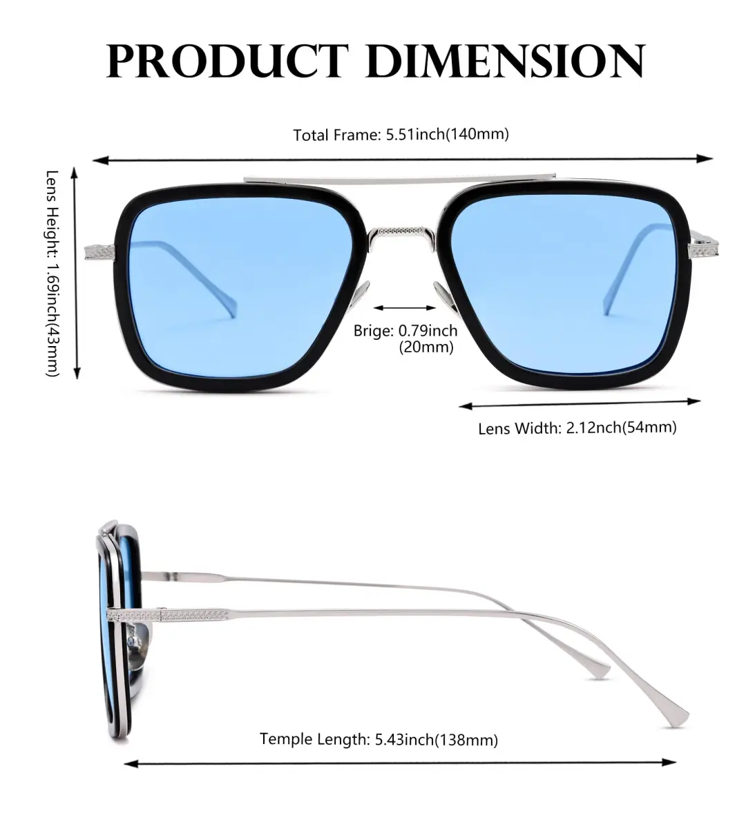 NULOOQ Tony Stark & Spider-Man A1* Polarized Aviator Sunglasses - 2 Pack - view 4