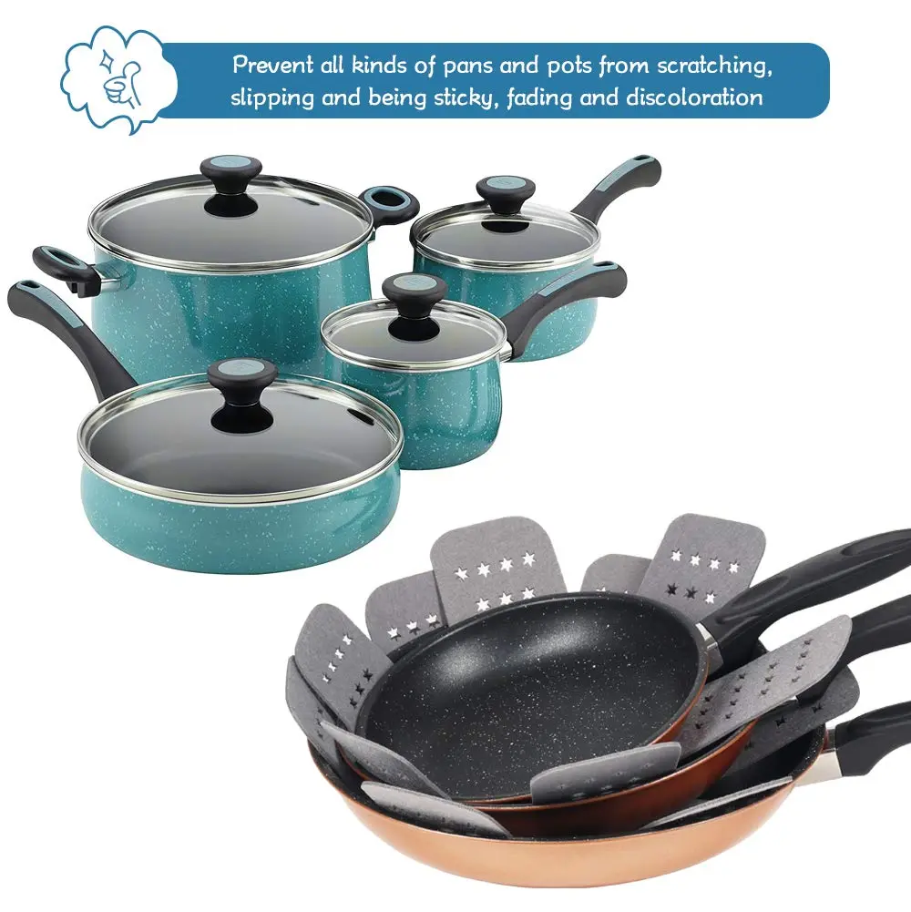 BYKITCHEN Pan Pot Protectors for Stacking, 12pcs & 3 Sizes | Protects Cookware from Scratches & Damage - view 5