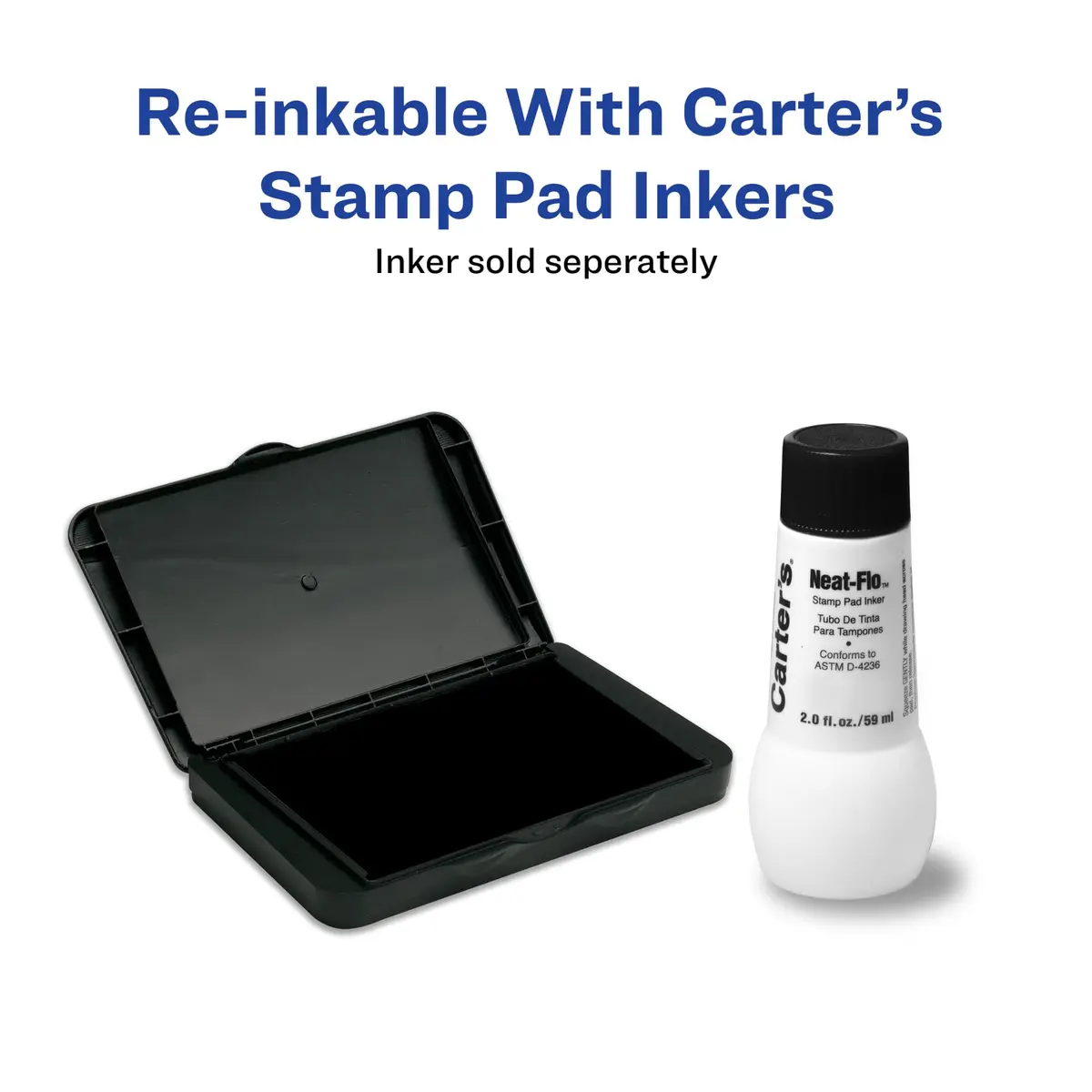 Avery Foam Stamp Pads, 2.75" x 4.27", 3 Black Ink Pads | Bold Black Ink for Crafts & Office - view 4