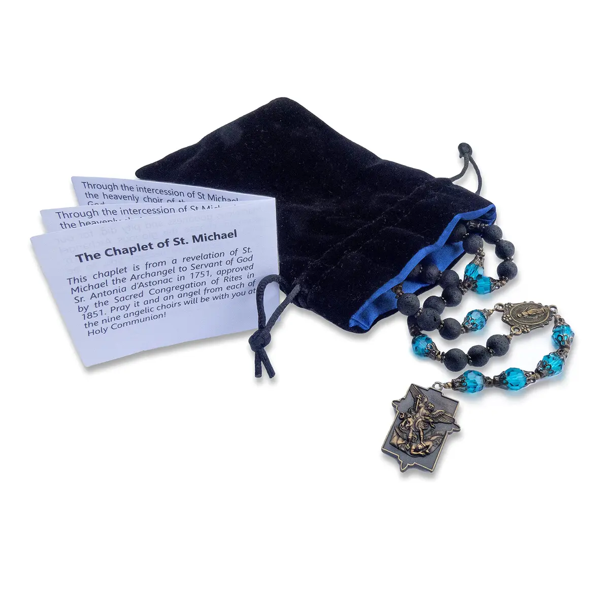 PAX Saint Michael Chaplet with Instructions for Protection and Blessing | Religious Protection Accessory - view 7