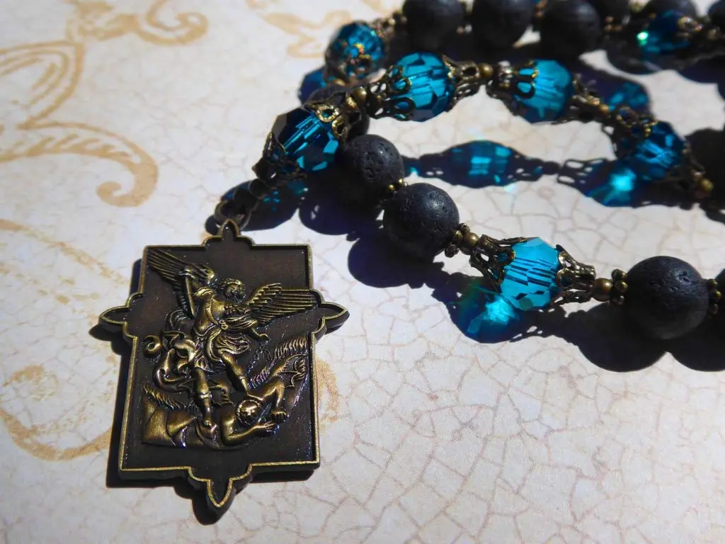 PAX Saint Michael Chaplet with Instructions for Protection and Blessing | Religious Protection Accessory - view 3