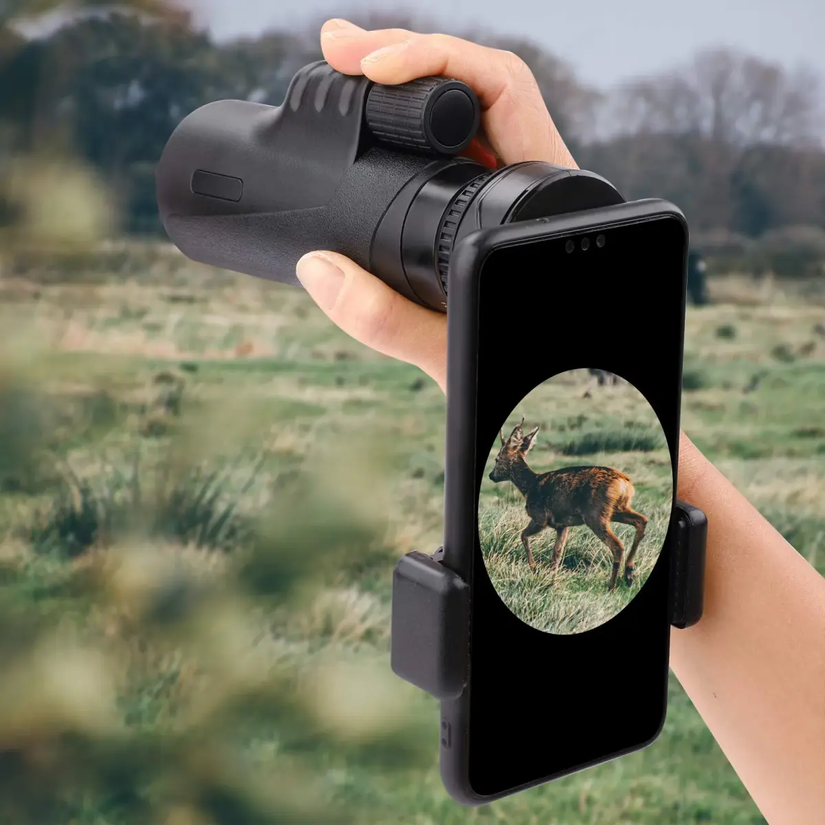 LAKWAR Universal Telescope Phone Adapter | Fits Eyepieces 28-49mm & Phones 65-105mm - view 7