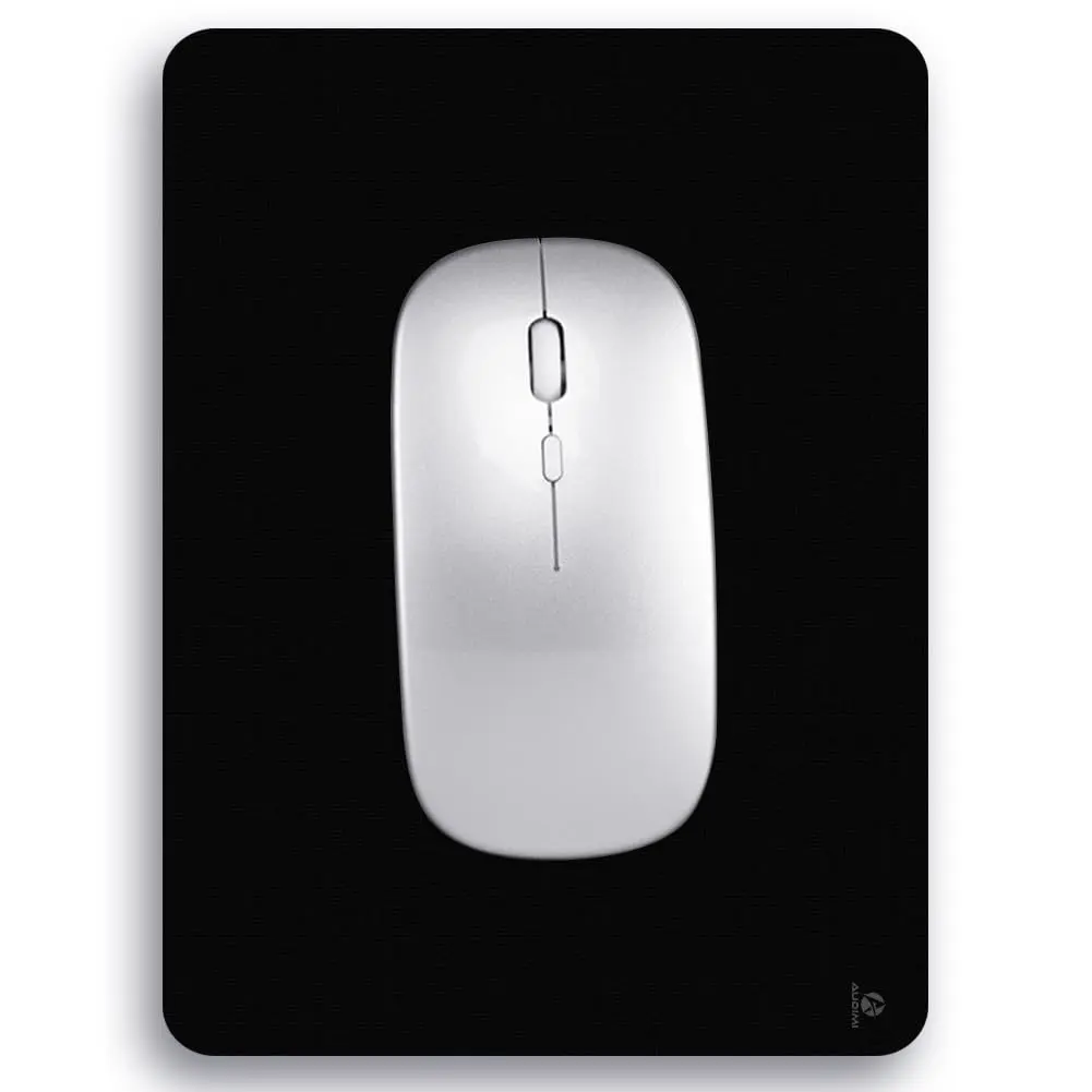 Audimi Small Mouse Pad 6 x 8 Inch, Mini Mouse Pad Thick for Laptop Wireless Mouse Home Office Travel, Portable & Washable (Black) | Smooth-Gliding Cloth Surface - main product image