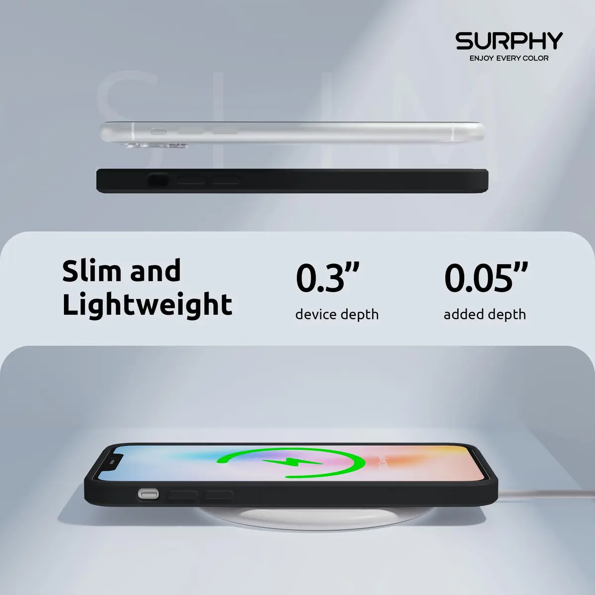 SURPHY Liquid Silicone Slim Case for iPhone 11 Pro Max 6.5 Inch | Camera & Body Protection - view 6