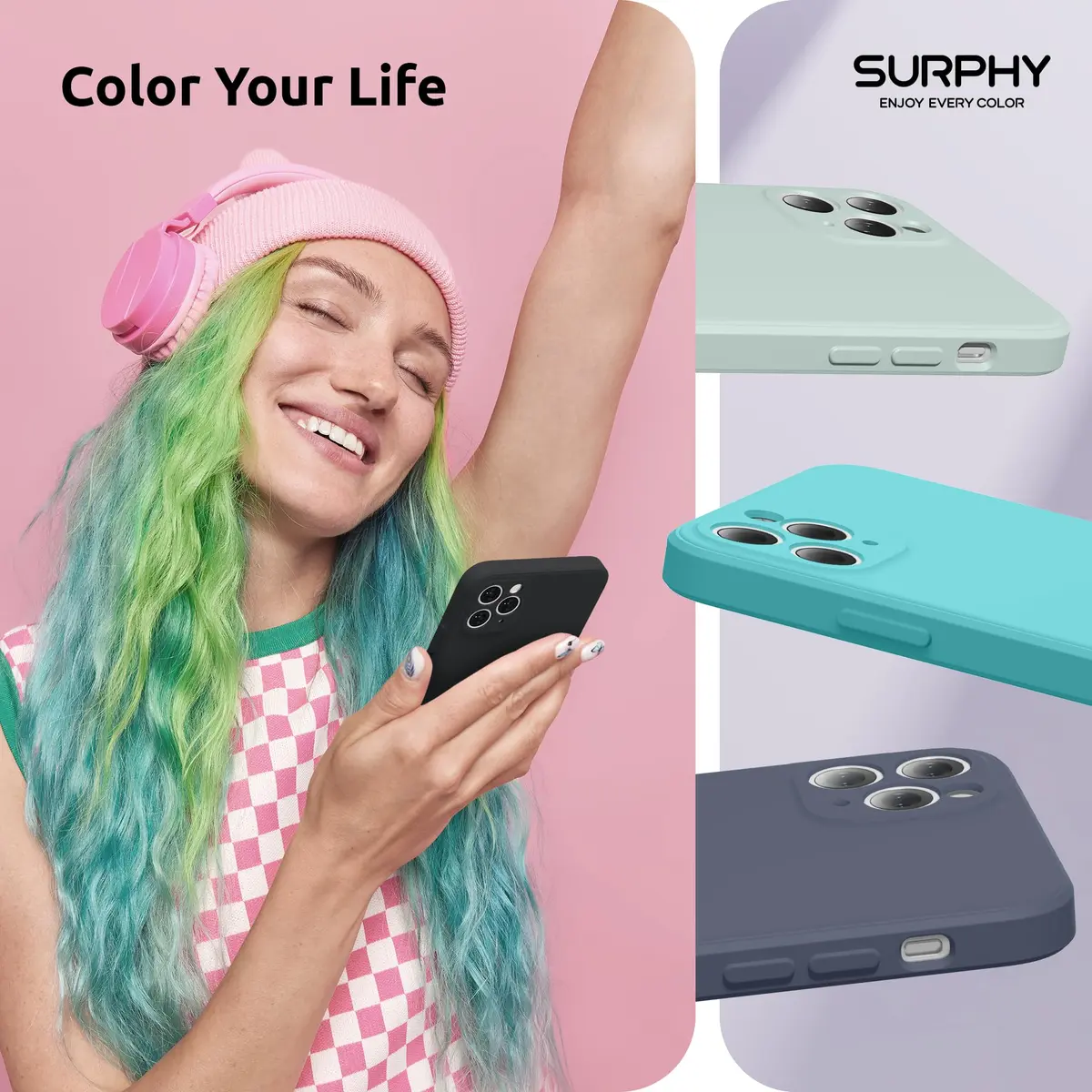SURPHY Liquid Silicone Slim Case for iPhone 11 Pro Max 6.5 Inch | Camera & Body Protection - view 7
