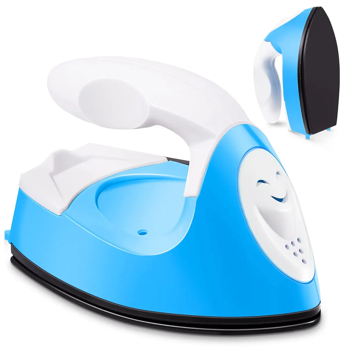 Honoson Mini Craft Iron with Charging Base Tiny,Blue | Portable DIY Heat Press for Small Projects - main product image