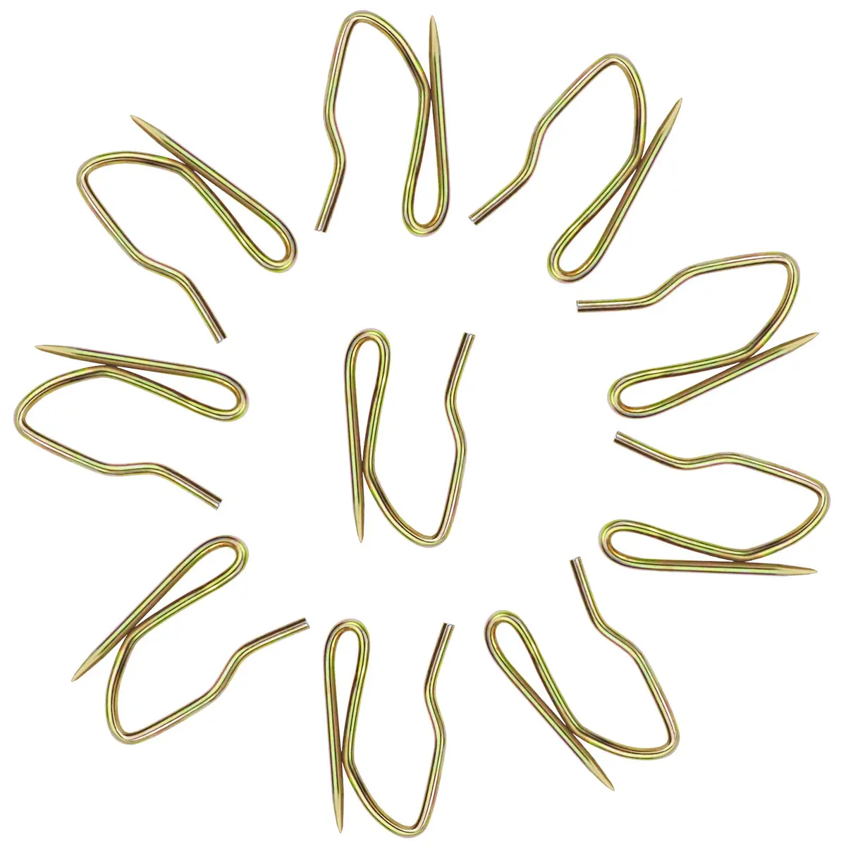 Nydotd 58PCS Rustproof Metal Curtain Hooks with Storage Box | Vintage Bronze Pin-On Hooks (1.6cm Width) - view 3