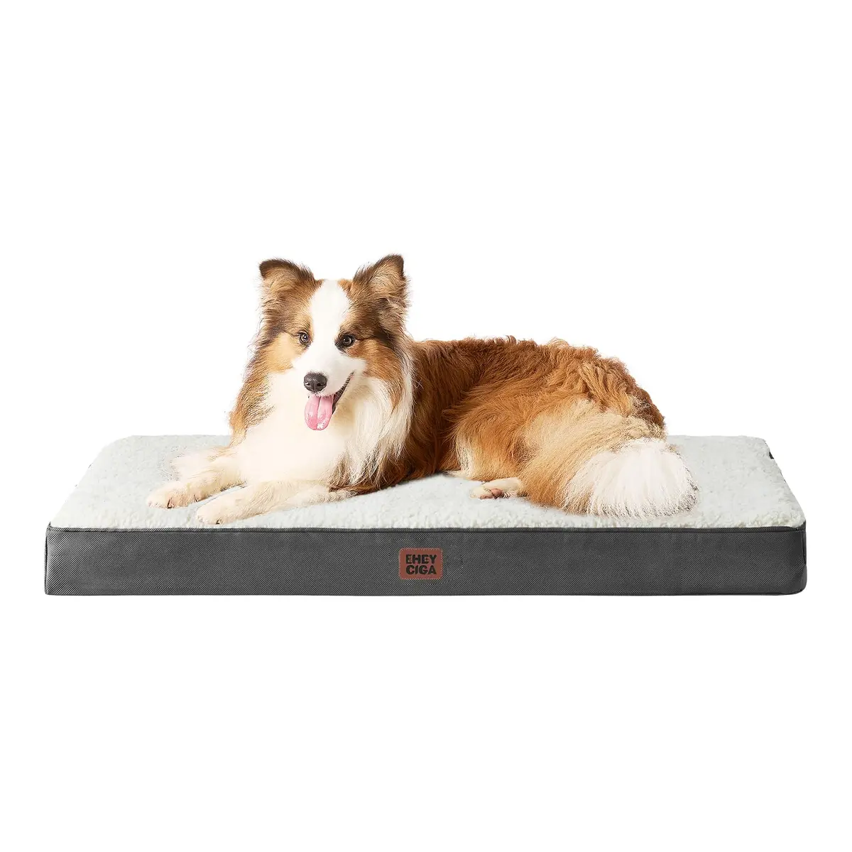 EHEYCIGA Orthopedic Dog Bed Large with Washable Cover 104cm x 69cm | Supportive Egg Foam & Plush Top - main product image